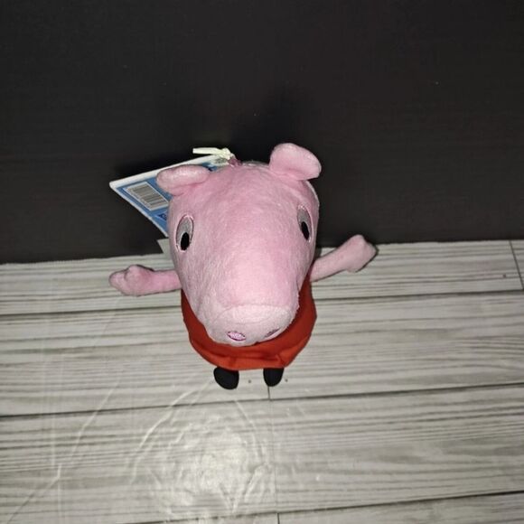 Peppa Pig Talking Plush Toy 2023 Hasbro eOne 8" Red Dress Children TV - Picture 2 of 7